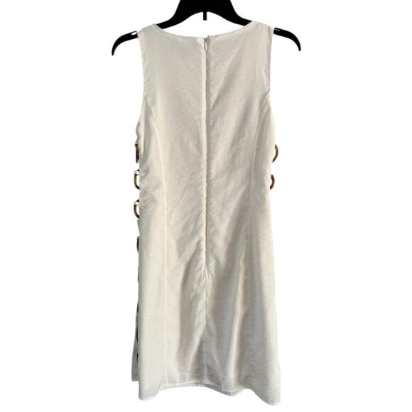 Lulus Decidedly Summery Ivory Cutout Sleeveless O Ring Midi Dress Women’s Medium - Picture 5 of 10